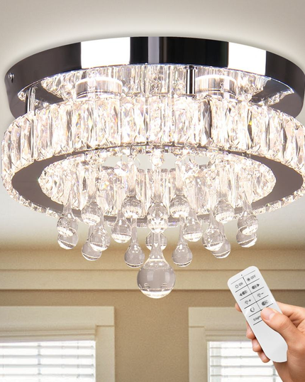 11.8'' Modern Luxury K9 Crystal LED Ceiling Lights