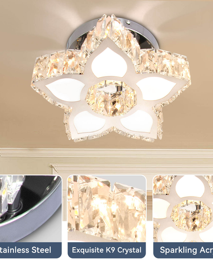Luxury Minimalist Design LED Crystal Chandelier