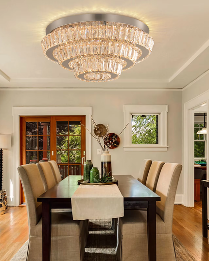 11.8''Modern K9 Crystal LED Ceiling Light