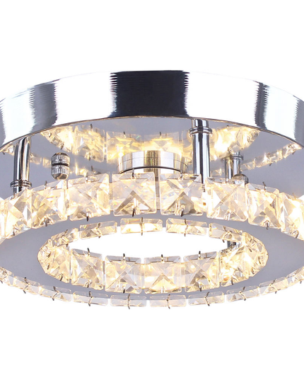 Small Round Crystal Chandelier with Switch Control