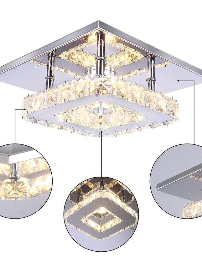 Mini Square Flush Mount Ceiling Light