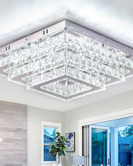 Home Decor Living Room Crystal Ceiling Light