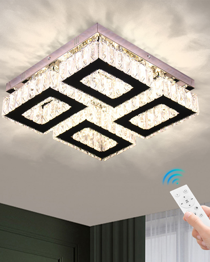 Modern Square Chandeliers Led Crystal Chandelier