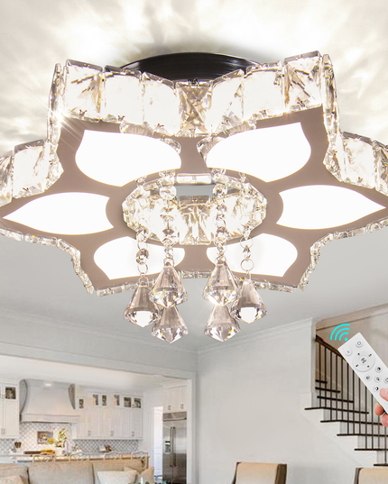 K9 Crystal Flower Design Chandelier