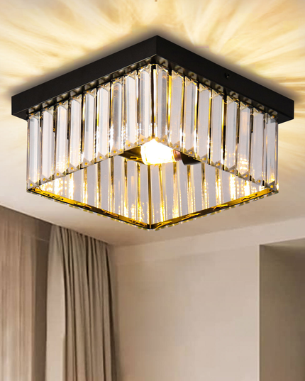 Nordic K9 Crystals Square Chandelier