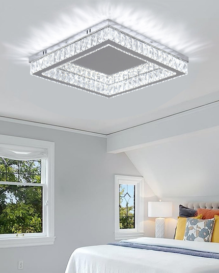 Modern Remote Led K9 Crystal Ceiling Light