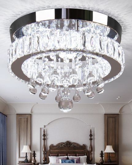 11.8'' Modern Luxury K9 Crystal LED Ceiling Lights