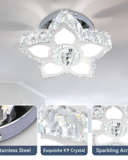 Luxury Minimalist Design LED Crystal Chandelier