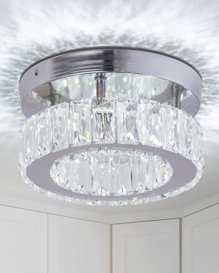Stainless Steel Small K9 Crystal Ceiling Lights