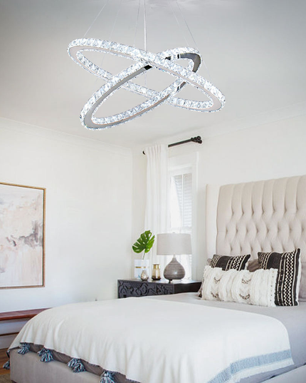 Ring Shape LED Crystal Chandelier