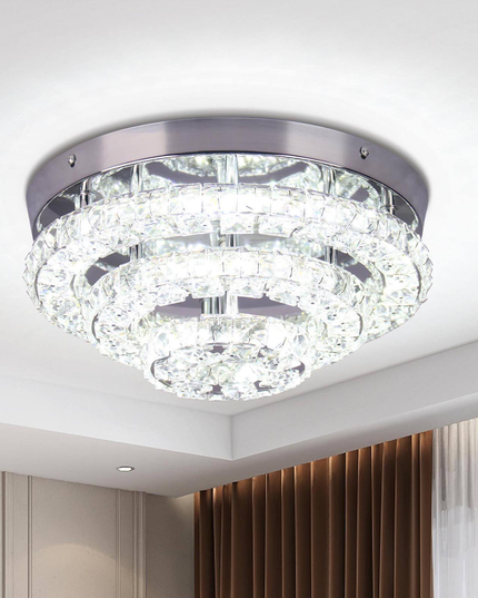 Round Ceiling Lights K9 Crystal Home Decor