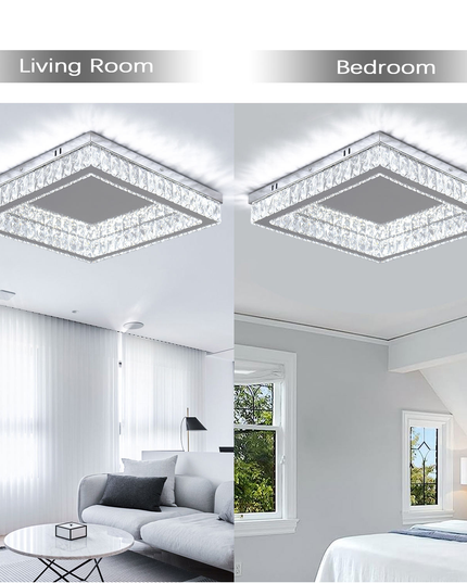 Modern Remote Led K9 Crystal Ceiling Light