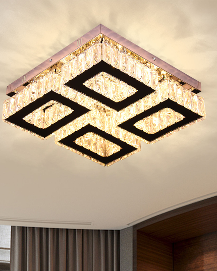 Modern Square Chandeliers Led Crystal Chandelier
