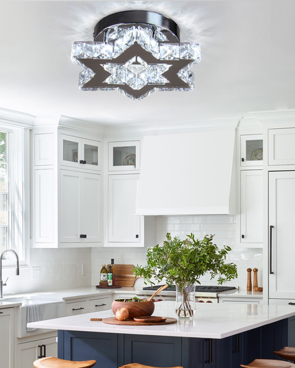 Luxury Crystal Chandelier Lights Star Design