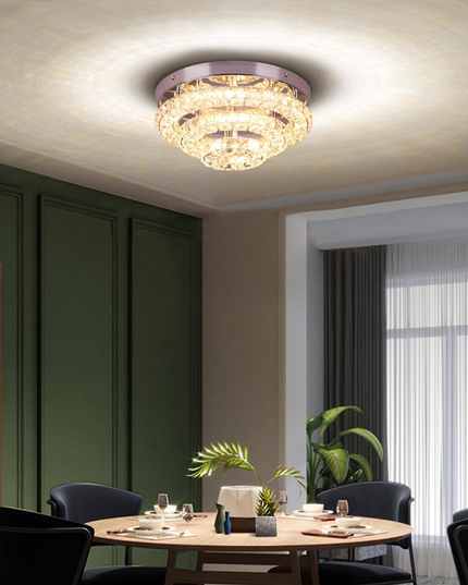 Round Ceiling Lights K9 Crystal Home Decor