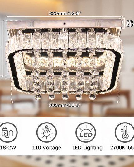 Modern Luxury LED Crystal Chandelier