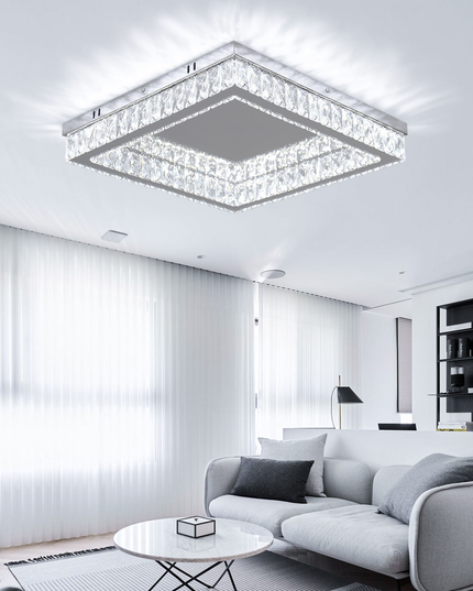 Modern Remote Led K9 Crystal Ceiling Light