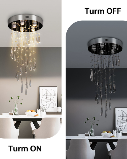 Luxury Modern LED Ceiling Light Crystal Chandelier
