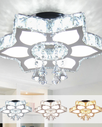 K9 Crystal Flower Design Chandelier