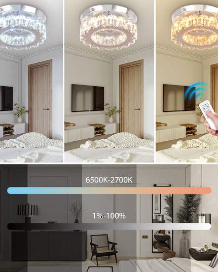 Modern K9 Crystal Chandelier Led Ceiling Light