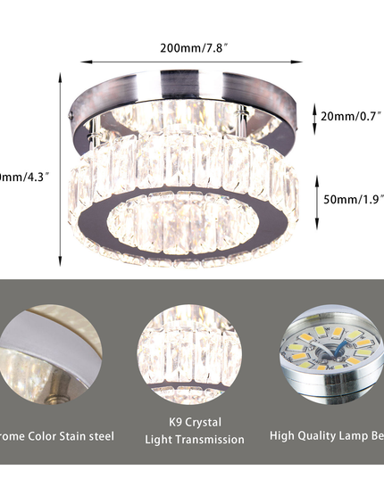 Crystal Corridor Ceiling Light Chandelier Lighting