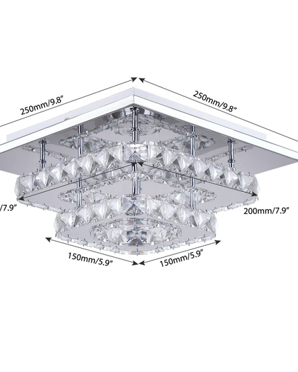 2-Layer Square LED Ceiling Light
