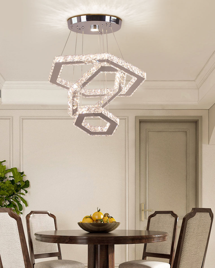 Modern Exquisite LED Crystal Chandelier Pendant Light