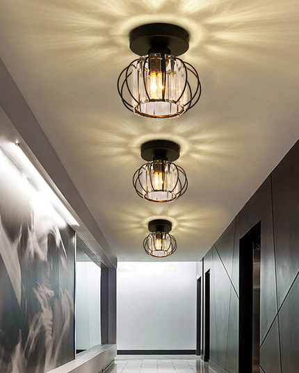 Pumpkin Shape Ceiling Light Hallway Chandelier