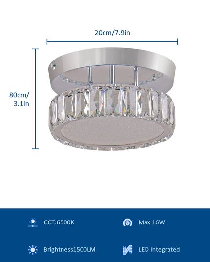 Modern Mini K9 Crystal Ceiling Lamp