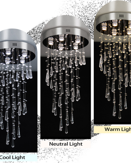 Luxury Modern LED Ceiling Light Crystal Chandelier