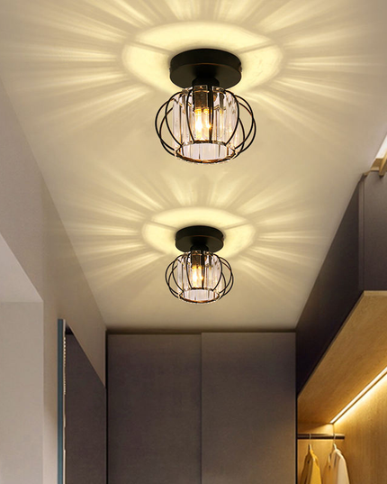 Pumpkin Shape Ceiling Light Hallway Chandelier