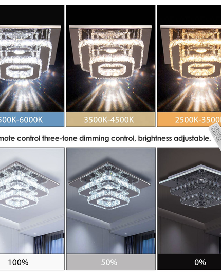 2-Layer Square LED Ceiling Light