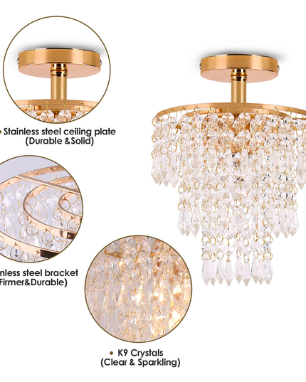 K9 Crystals Pendant Ceiling Lights