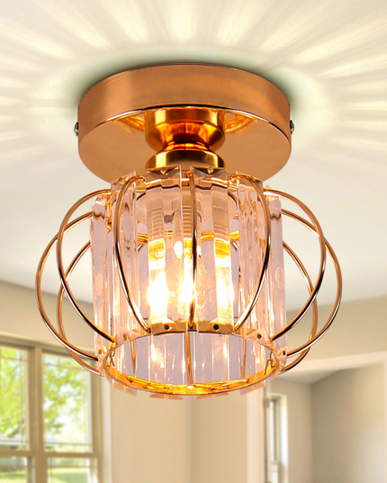 Pumpkin Shape Ceiling Light Hallway Chandelier