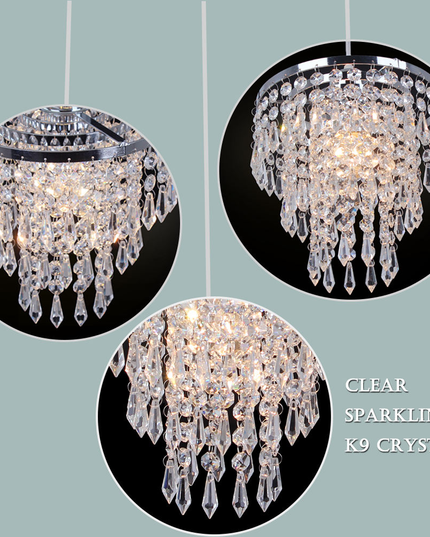3 Layers Dining Room K9 Crystal Chandelier