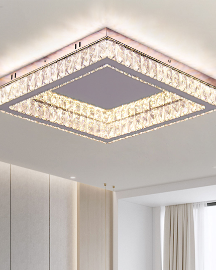 Modern Remote Led K9 Crystal Ceiling Light