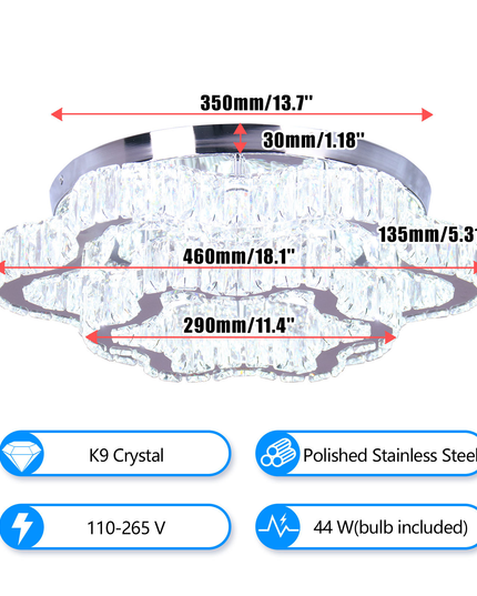 Double Clouds K9 Ceiling Lamp