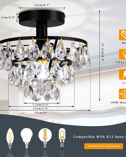 Vintage Crystal Ceiling Lights