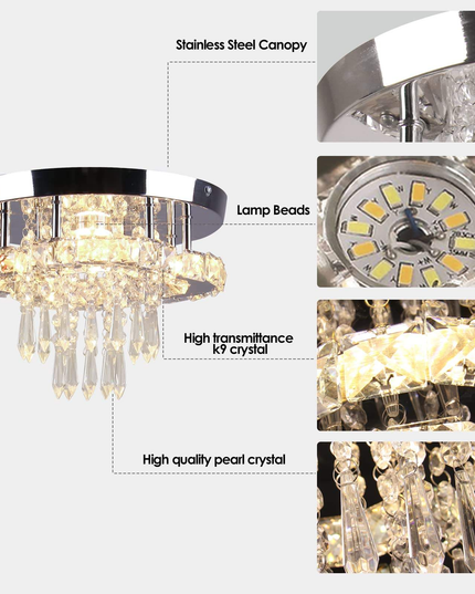 Modern Ceiling Luxury K9 Crystal Chandelier