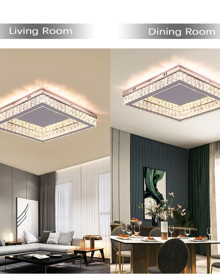 Modern Remote Led K9 Crystal Ceiling Light