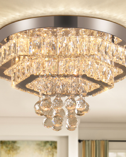 Modern Luxury LED Double Layer Chandelier