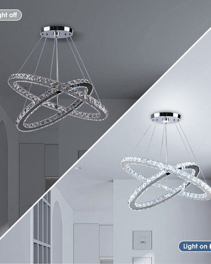 Ring Shape LED Crystal Chandelier