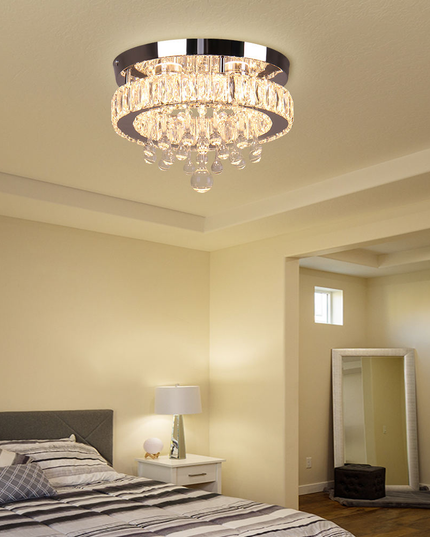 11.8'' Modern Luxury K9 Crystal LED Ceiling Lights