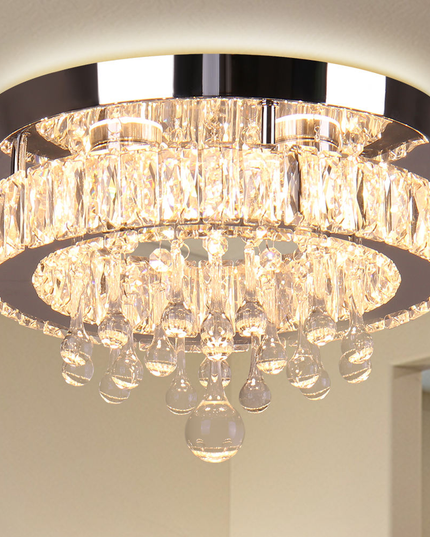 11.8'' Modern Luxury K9 Crystal LED Ceiling Lights