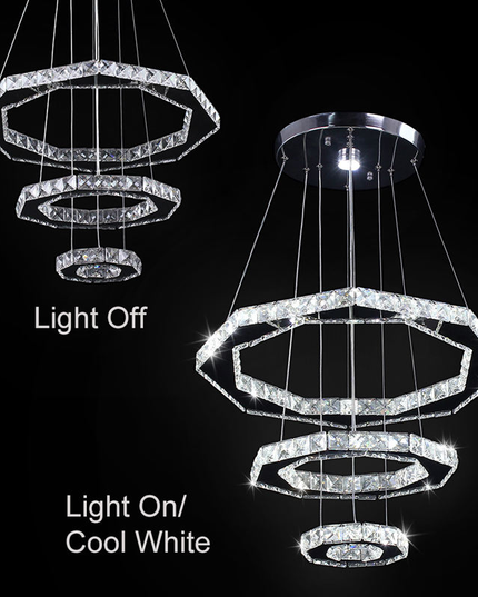 Modern Exquisite LED Crystal Chandelier Pendant Light