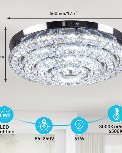 Modern Luxury Crystal Ceiling Pendant Light