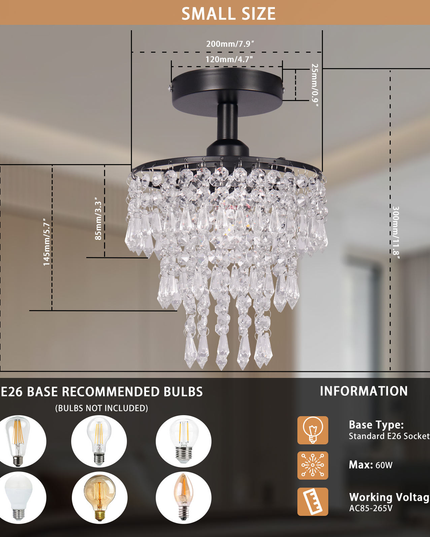 K9 Crystals Pendant Ceiling Lights