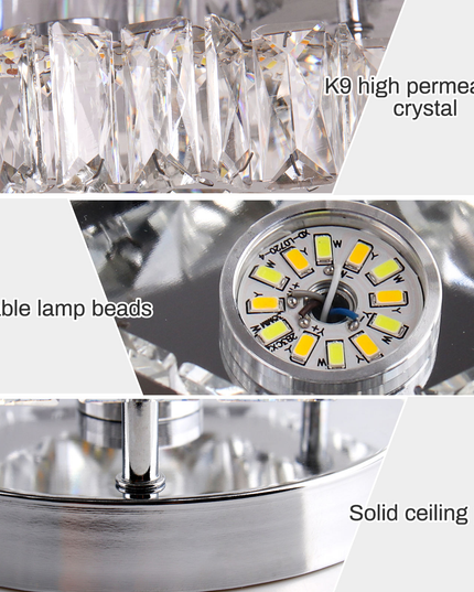 Modern K9 Crystal Chandelier Led Ceiling Light