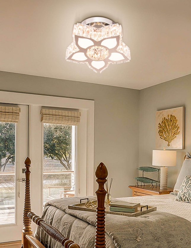 Luxury Minimalist Design LED Crystal Chandelier