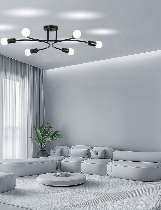Moder U-Shape Decorative Lamps Chandelier